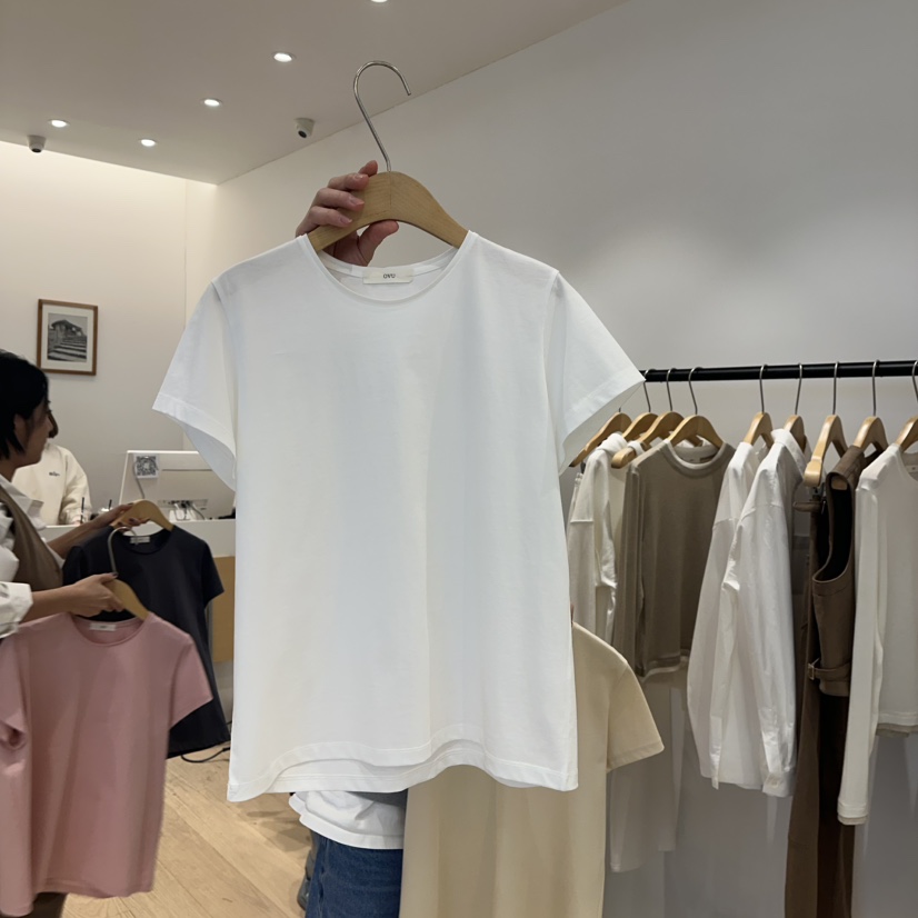 OVU韓國直郵東大門實拍女裝新品推薦真品職業25春夏休閑T恤OVUT恤圖色5
