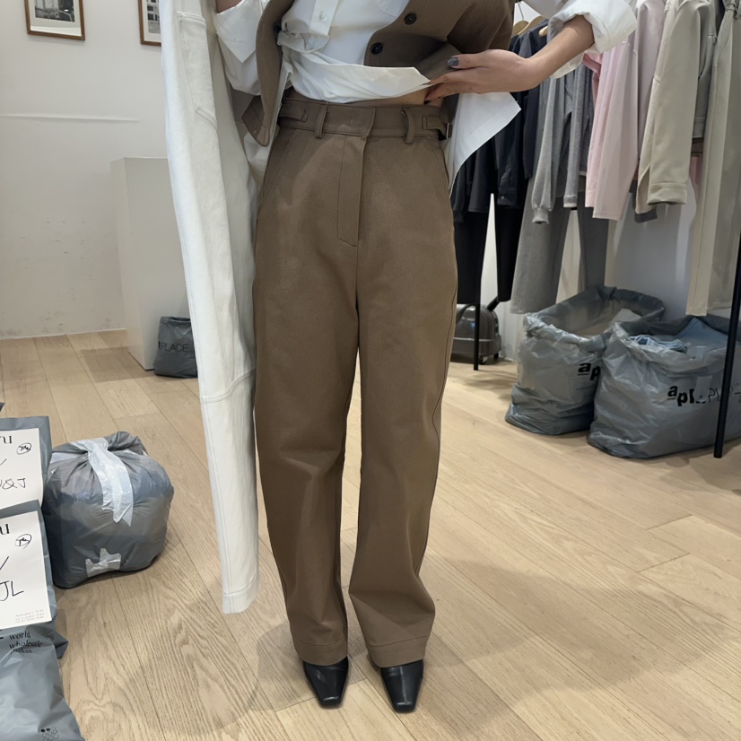 OVU韓國直郵東大門實拍女裝新款時尚25春夏職業休閑真品休閑褲OVU休閑褲圖色2