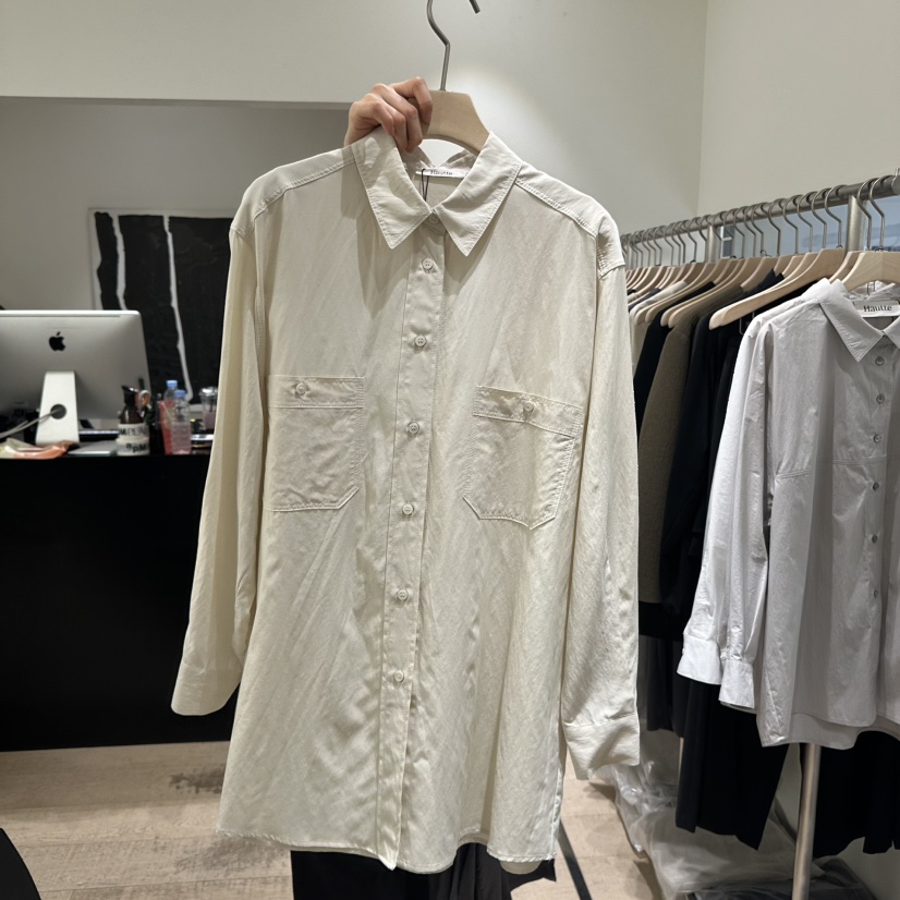 HAUTTE-P直郵韓國代購女裝新品人氣職業25春夏襯衫蕾絲衫口袋HAUTTE襯衫/蕾絲衫圖色2