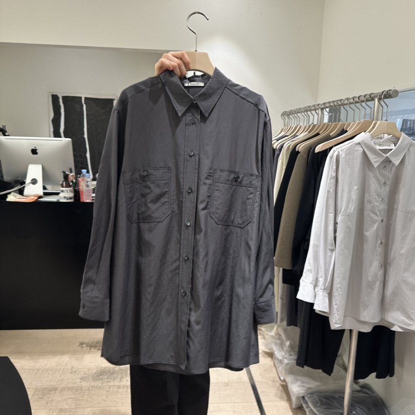 HAUTTE-P直郵韓國代購女裝新品人氣職業25春夏襯衫蕾絲衫口袋HAUTTE襯衫/蕾絲衫圖色3