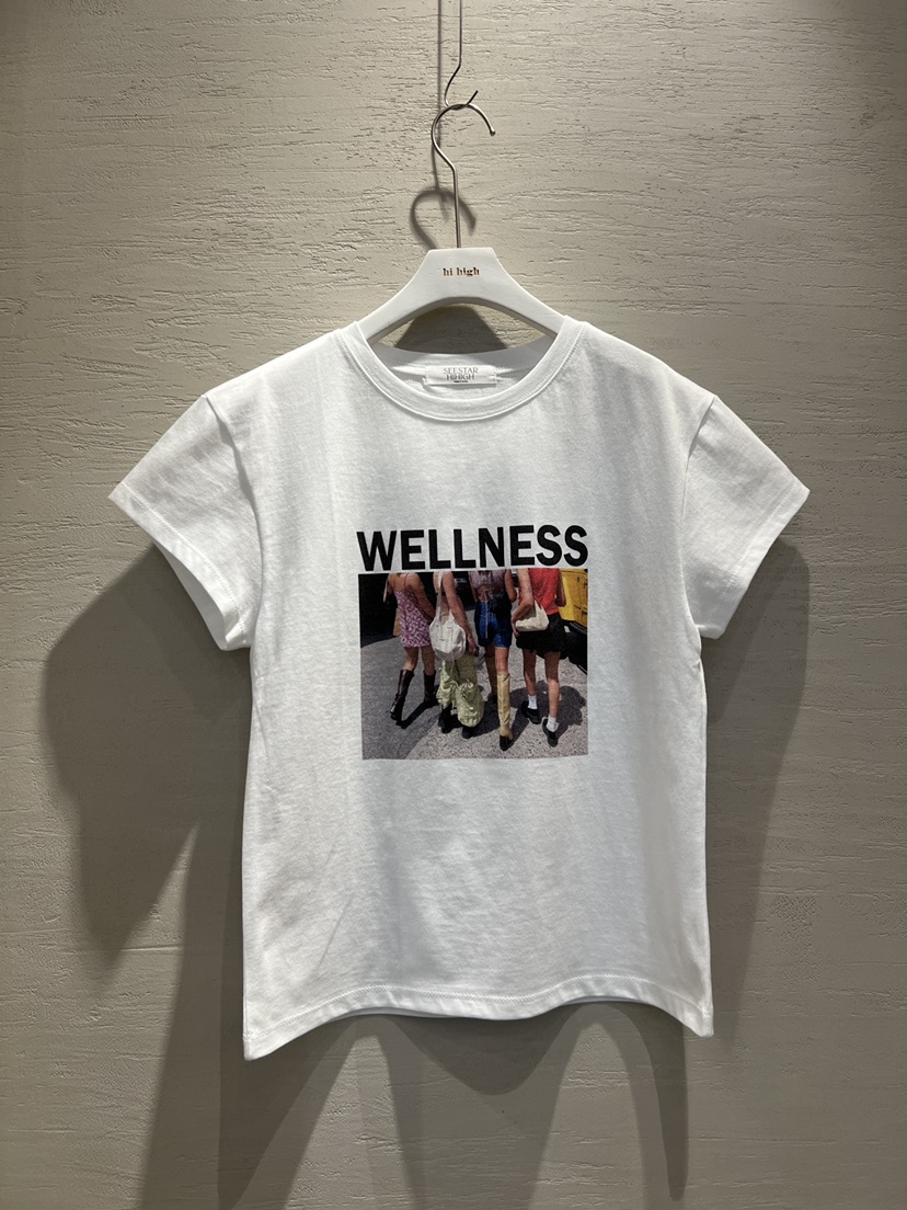 HI HIGH韓國直郵東大門代購女裝新品25春夏人氣職業推薦T恤SEESTAR/hi highT恤