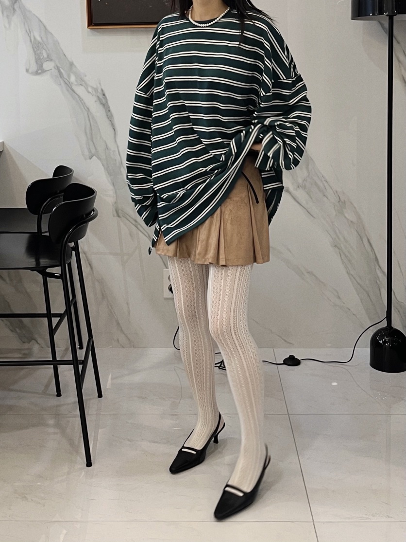 BEAMING SEOUL東大門實拍女裝新品時尚職業休閑25春夏長袖T恤BEAMING SEOUL長袖T恤