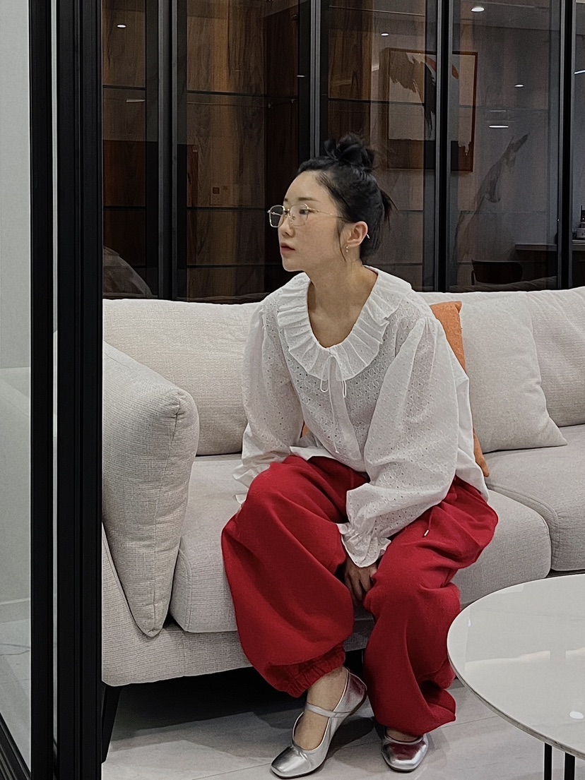 BEAMING SEOUL東大門直郵女士新品25春夏時尚真品襯衫蕾絲衫BEAMING SEOUL襯衫/蕾絲衫