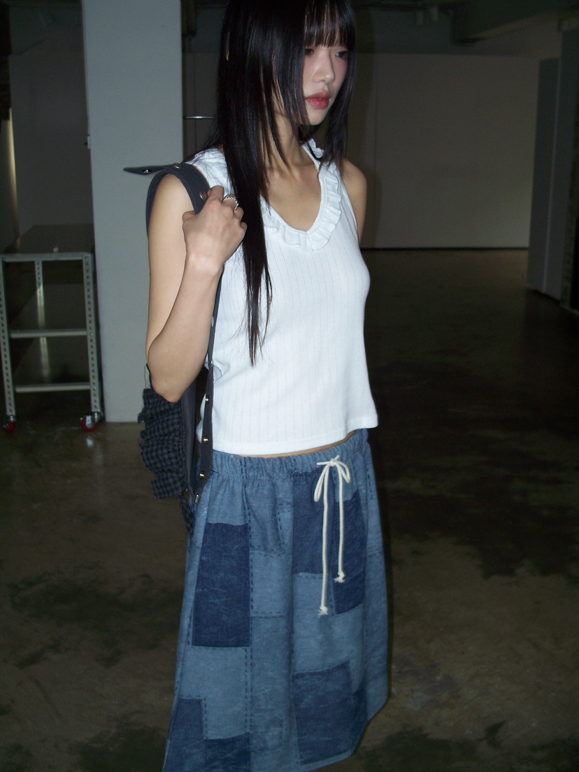FLASH韓國代購女士新品人氣職業25春夏時尚真品半身裙中短裙FLASH半身裙/中短裙