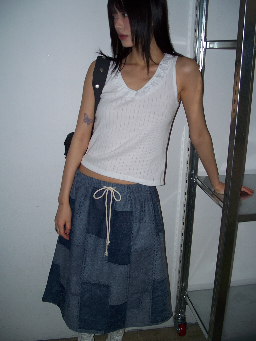 FLASH韓國代購女士新品人氣職業25春夏時尚真品半身裙中短裙FLASH半身裙/中短裙