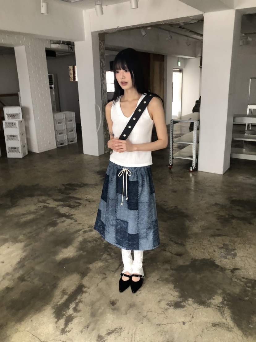 FLASH韓國代購女士新品人氣職業25春夏時尚真品半身裙中短裙FLASH半身裙/中短裙