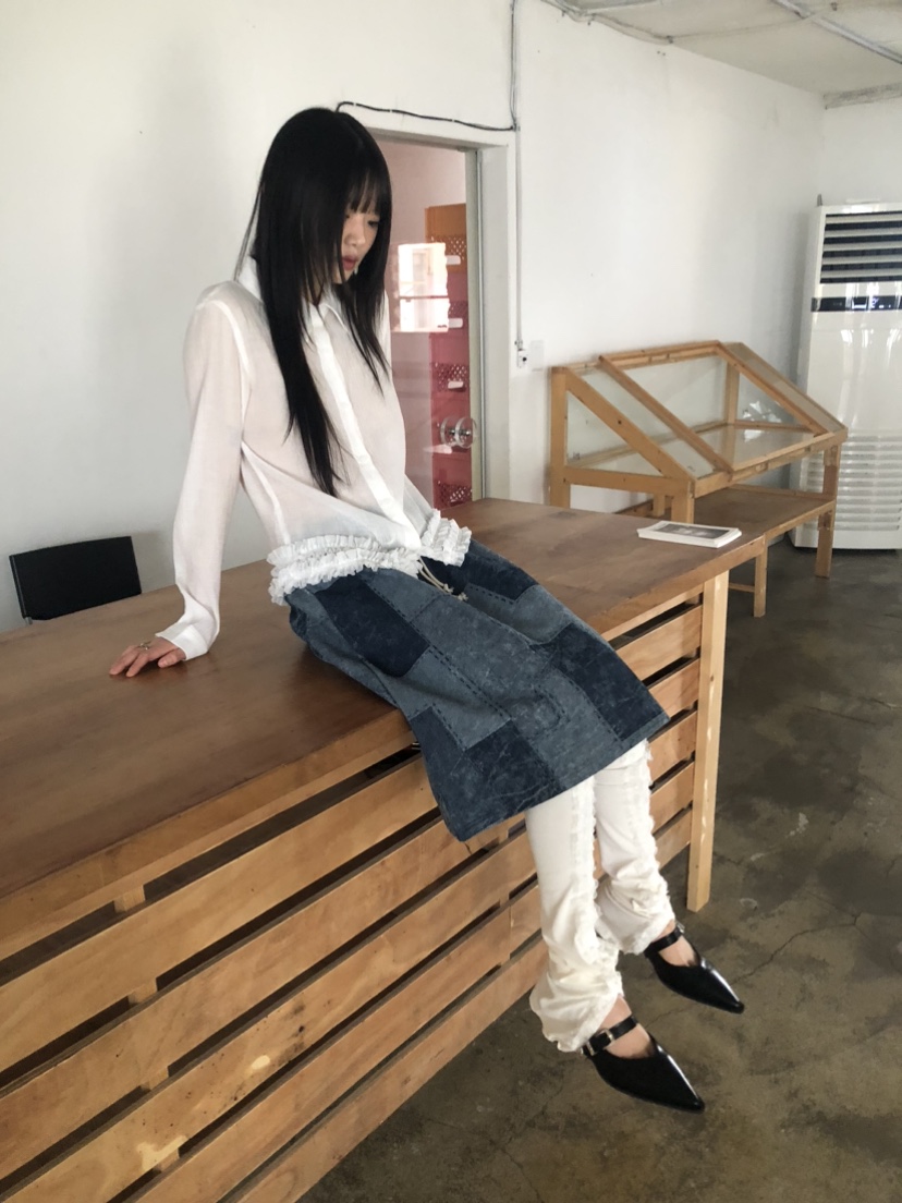 FLASH韓國代購女士新品人氣職業25春夏時尚真品半身裙中短裙FLASH半身裙/中短裙