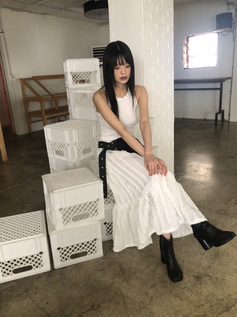 FLASH韓國代購女士新品職業人氣真品推薦休閑熱賣25春夏長裙FLASH長裙
