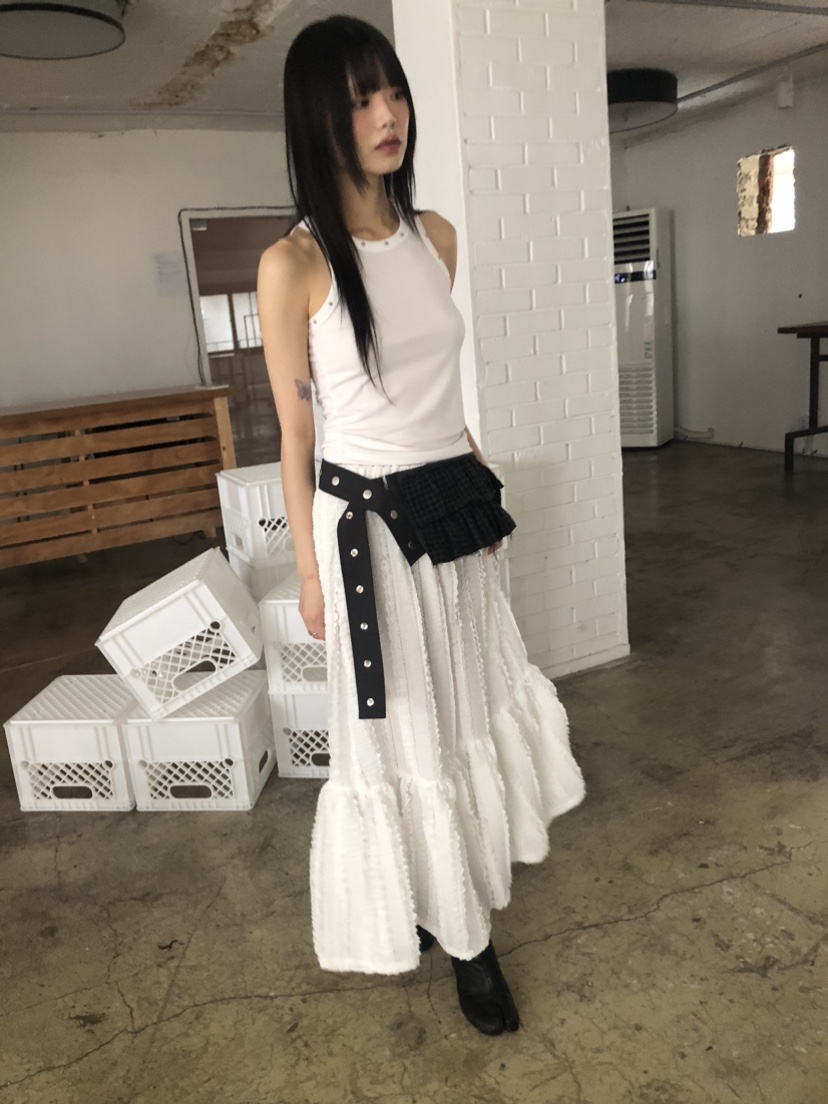 FLASH韓國代購女士新品職業人氣真品推薦休閑熱賣25春夏長裙FLASH長裙
