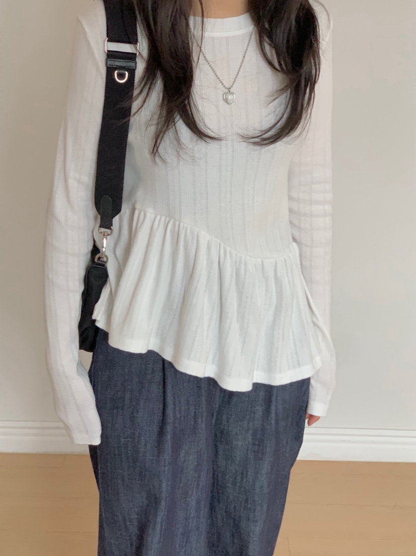 BEFORE SUNRISE東大門代購女士新款職業25春夏人氣長袖T恤BEFORE SUNRISE長袖T恤