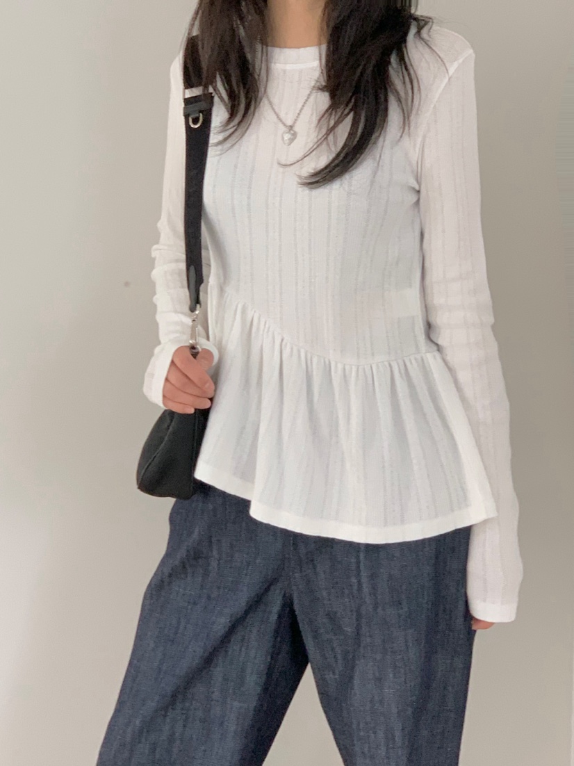 BEFORE SUNRISE東大門代購女士新款職業25春夏人氣長袖T恤BEFORE SUNRISE長袖T恤