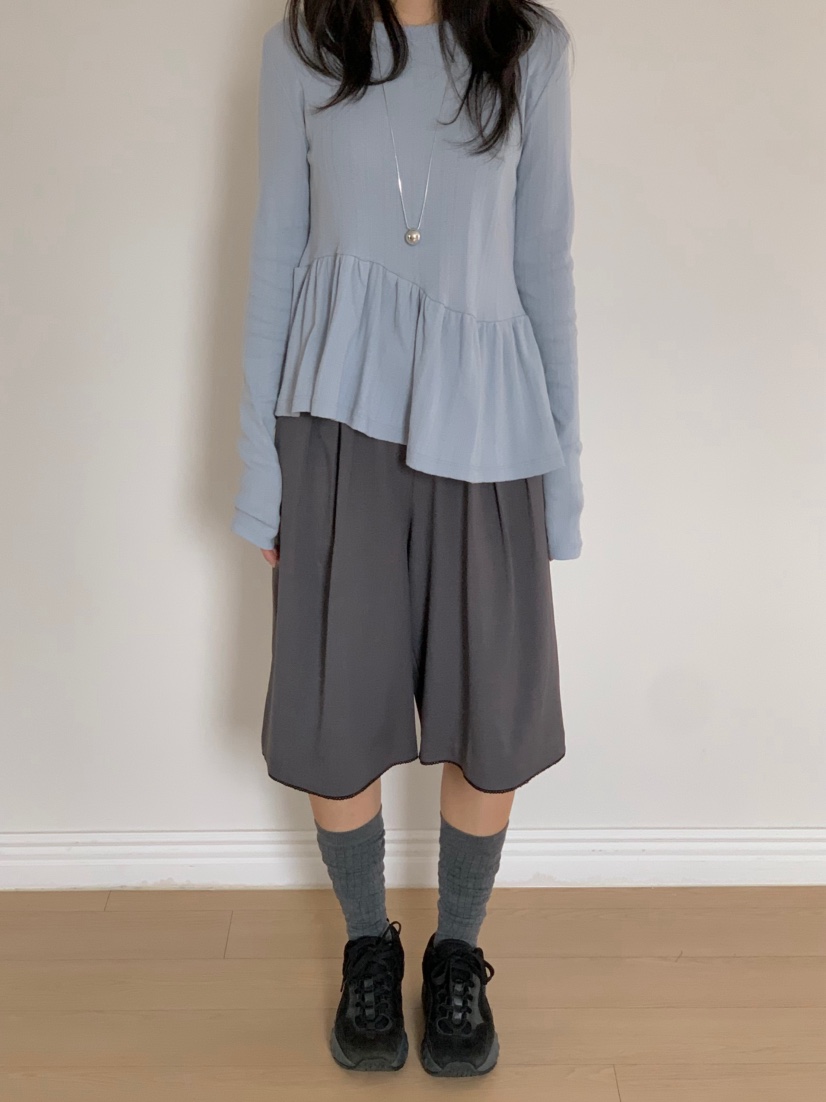 BEFORE SUNRISE東大門代購女士新款職業25春夏人氣長袖T恤BEFORE SUNRISE長袖T恤