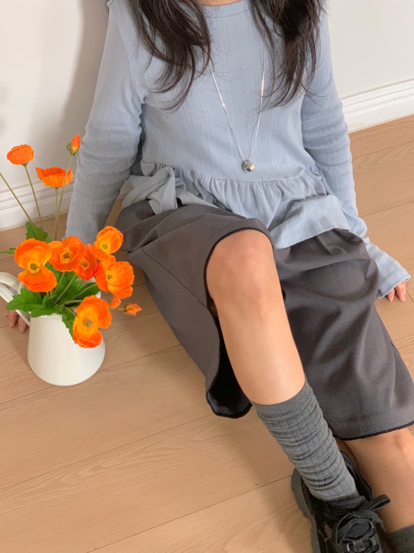 BEFORE SUNRISE東大門代購女士新款職業25春夏人氣長袖T恤BEFORE SUNRISE長袖T恤