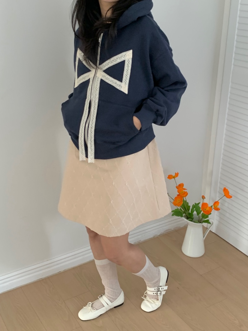 BEFORE SUNRISE東大門實拍女裝新款真品休閑夾克蝴蝶結連帽BEFORE SUNRISE夾克