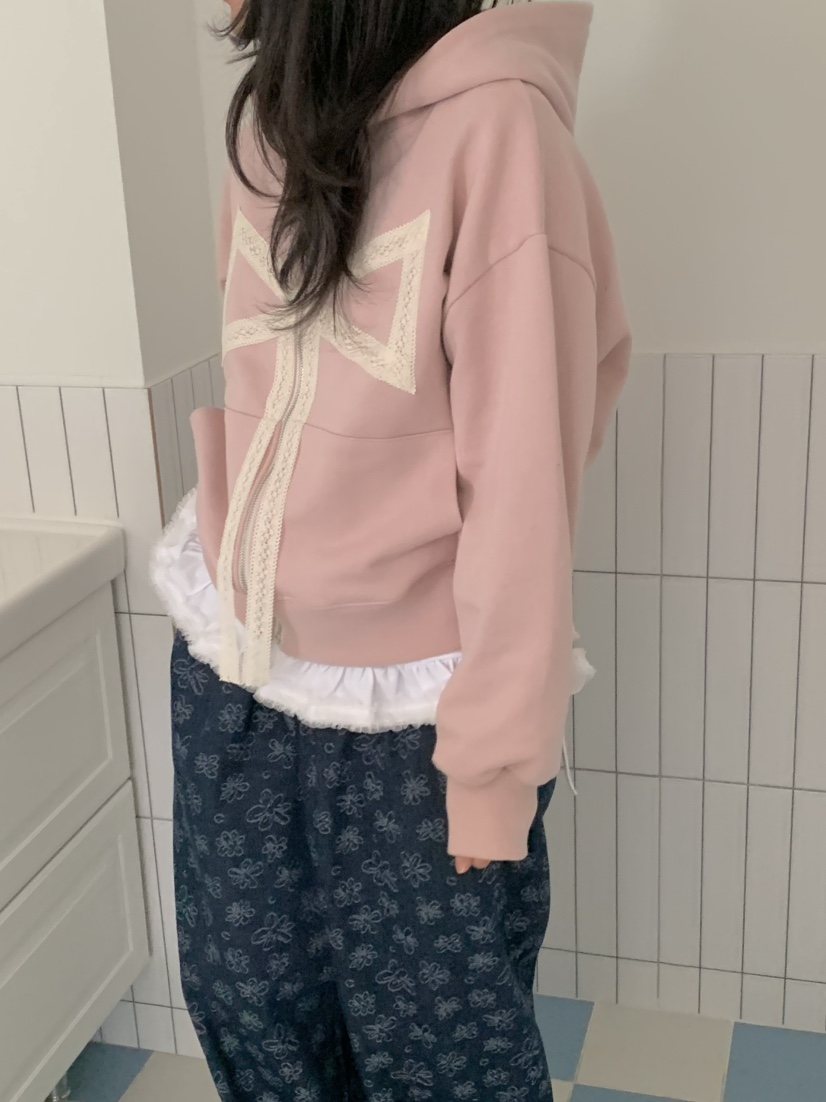 BEFORE SUNRISE東大門實拍女裝新款真品休閑夾克蝴蝶結連帽BEFORE SUNRISE夾克