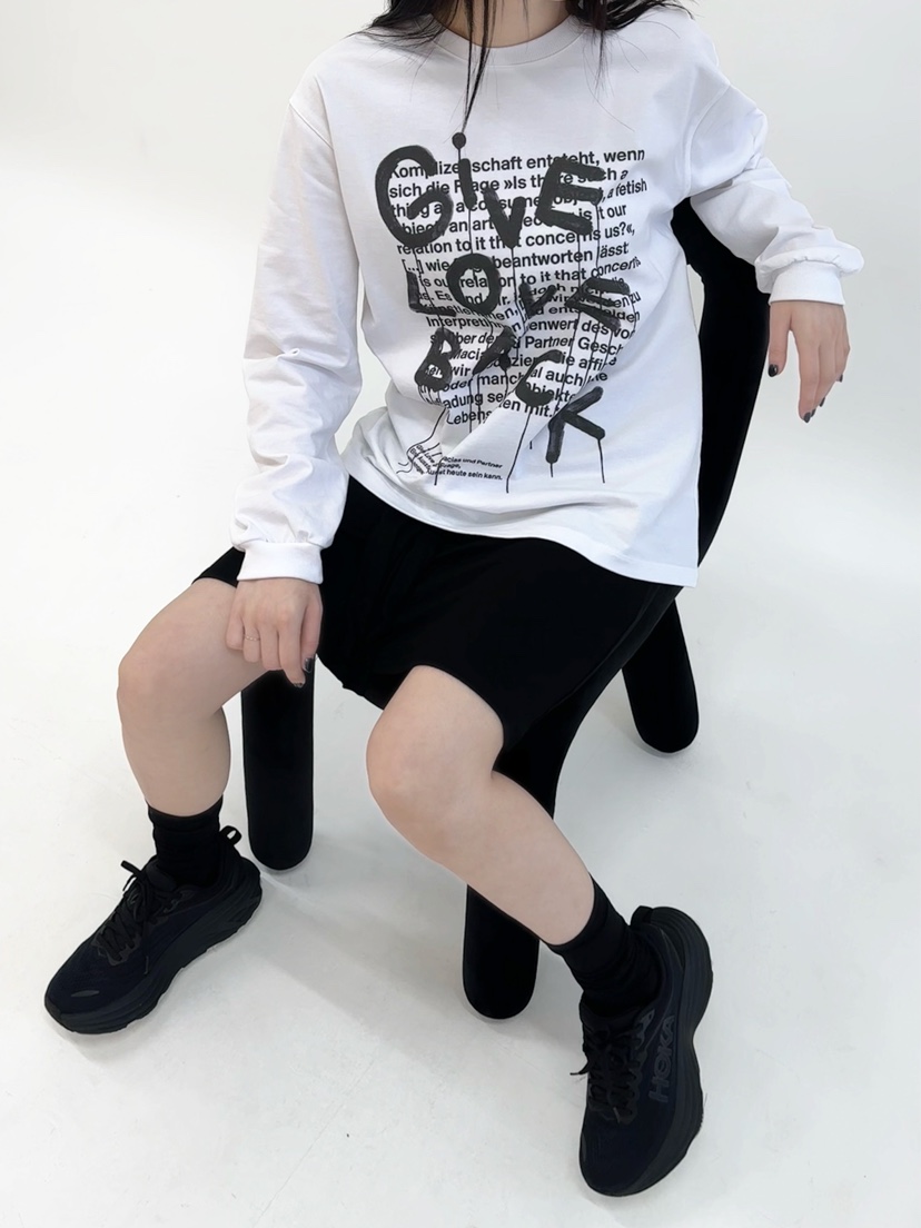 NOCTURNAL VIBE韓國直郵女士新品休閑職業25春夏真品長袖T恤NOCTURNAL VIBE長袖T恤