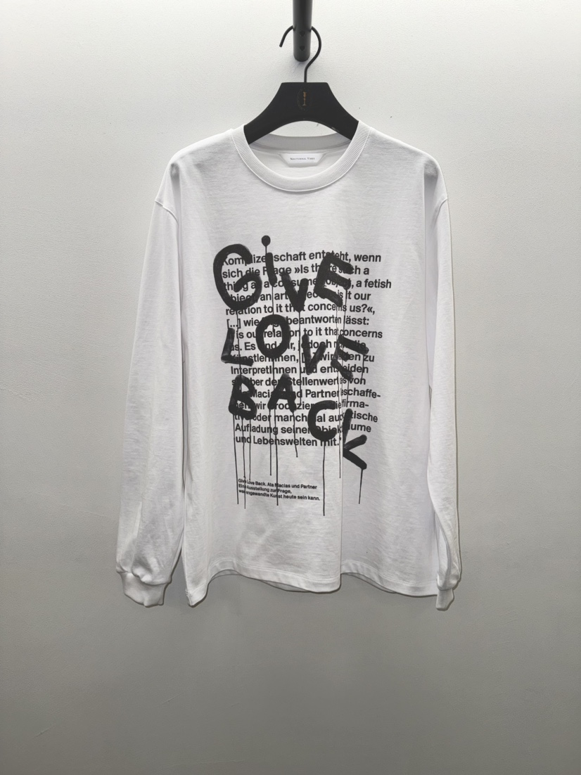 NOCTURNAL VIBE韓國直郵女士新品休閑職業25春夏真品長袖T恤NOCTURNAL VIBE長袖T恤