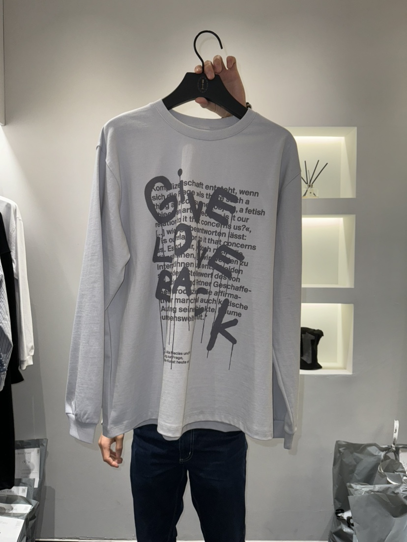 NOCTURNAL VIBE韓國直郵女士新品休閑職業25春夏真品長袖T恤NOCTURNAL VIBE長袖T恤圖色2
