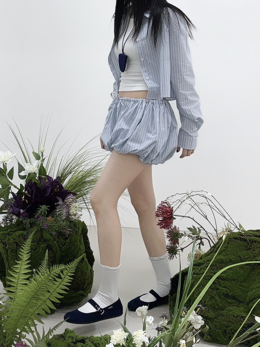 NOCTURNAL VIBE韓國直郵女裝新品25春夏時尚休閑熱賣真品短褲NOCTURNAL VIBE短褲