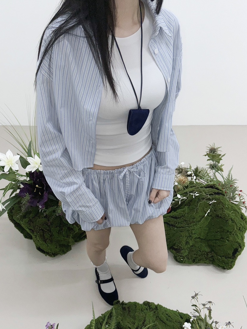 NOCTURNAL VIBE韓國代購女士新品職業25春夏人氣襯衫蕾絲衫NOCTURNAL VIBE襯衫/蕾絲衫