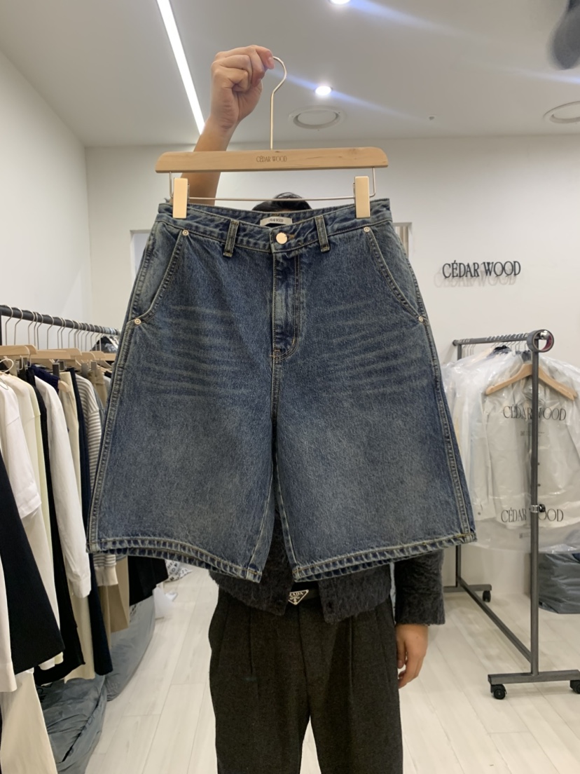 CEDARWOOD韓國直郵東大門實拍女裝新款真品職業時尚短褲拉絨CEDARWOOD短褲