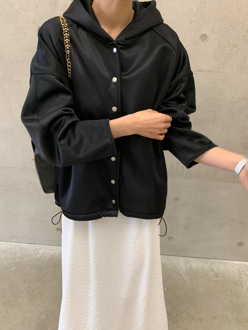 COBALT BLUE韓國直郵東大門實拍女裝新品時尚夾克拉鏈連帽COBALT BLUE夾克