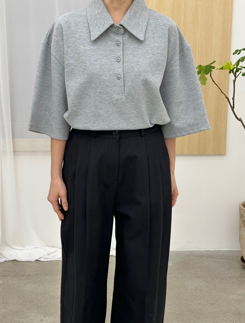BUT直郵韓國代購女裝新品人氣熱賣25春夏休閑推薦時尚職業T恤buttonT恤圖色2