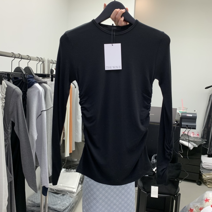 THE WAVE韓國直郵東大門代購女裝新品休閑時尚推薦長袖T恤THE WAVE長袖T恤圖色4