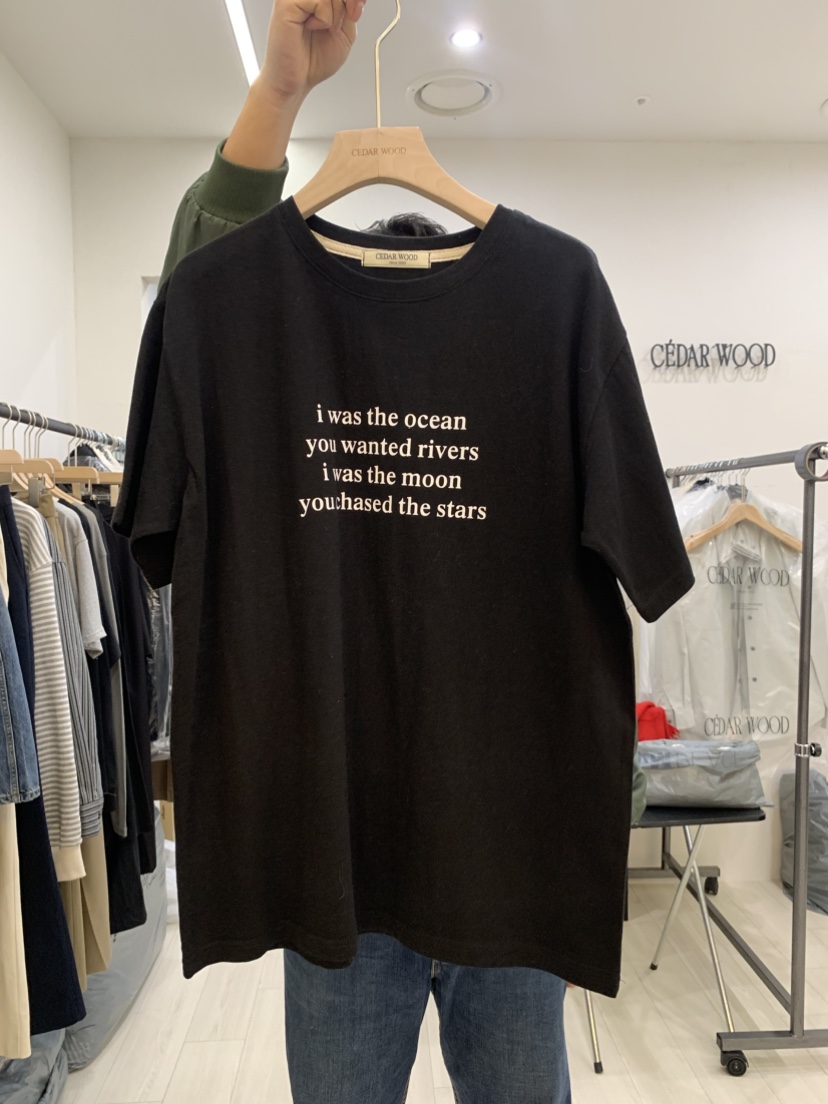 CEDARWOOD韓國直郵東大門代購女裝新款熱賣推薦真品25春夏T恤CEDARWOODT恤