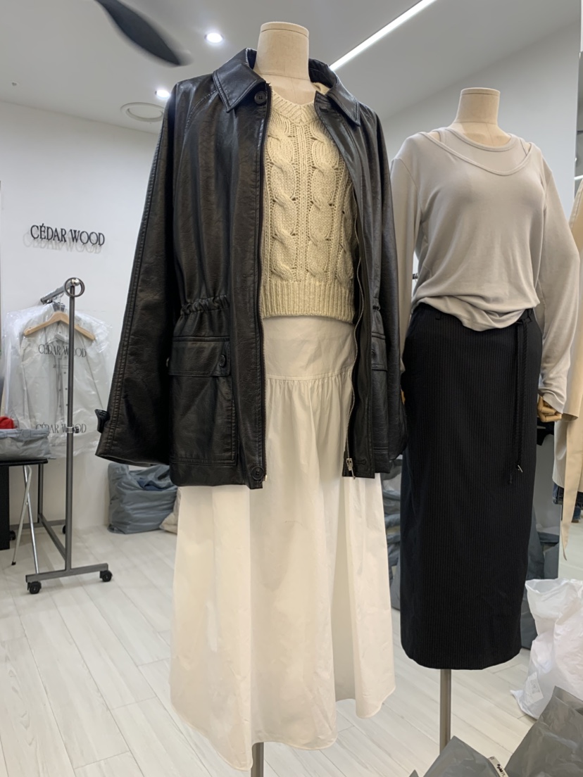 CEDARWOOD韓國直郵東大門代購女裝新款休閑25春夏真品人氣長裙CEDARWOOD長裙