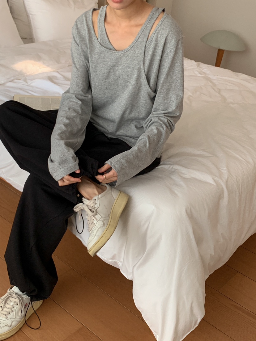 GOYOU韓國直郵東大門實拍女裝新款真品時尚25春夏熱賣長袖T恤de goyou長袖T恤
