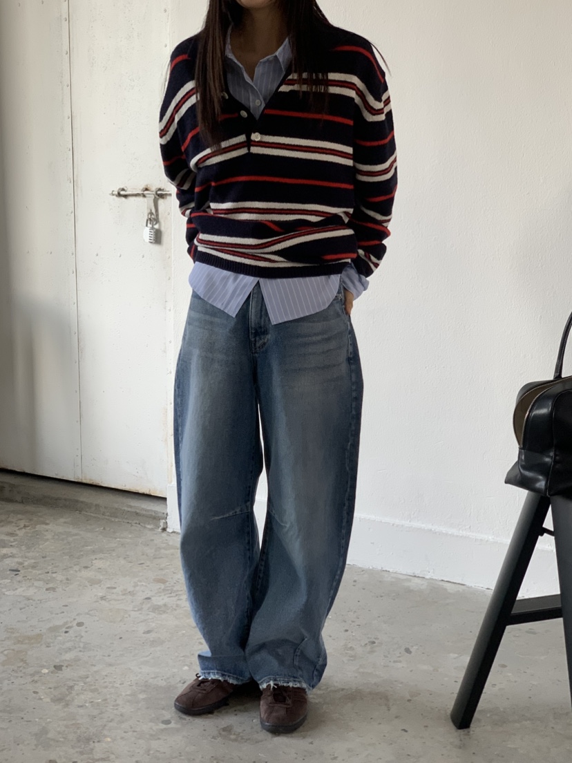 VAARA韓國直郵女裝新品人氣推薦時尚休閑熱賣真品職業牛仔褲VAARA牛仔褲