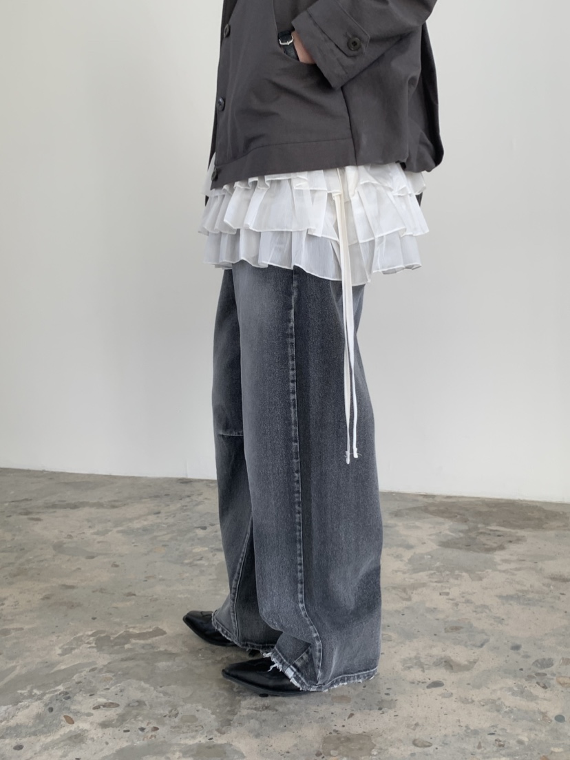 VAARA韓國直郵女裝新品人氣推薦時尚休閑熱賣真品職業牛仔褲VAARA牛仔褲
