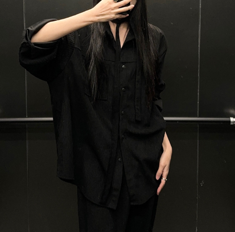 PEETS韓國直郵東大門實拍女裝新品人氣25春夏襯衫蕾絲衫燈芯絨PEETS襯衫/蕾絲衫圖色2