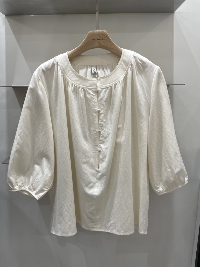 UNCOVER韓國直郵東大門實拍女裝新款休閑真品推薦襯衫蕾絲衫UNCOVER襯衫/蕾絲衫