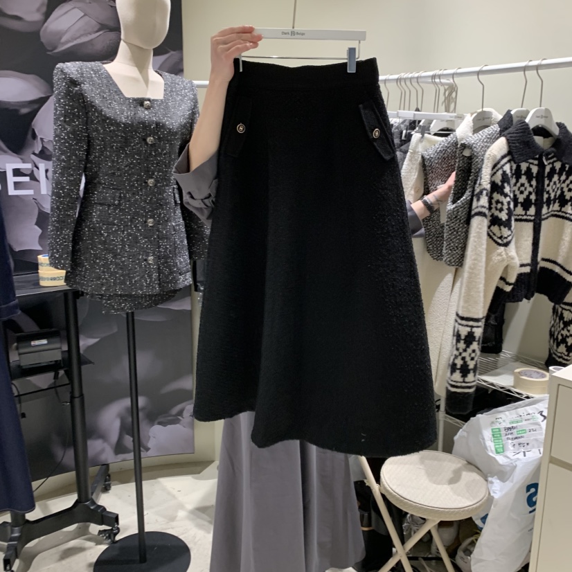 DARKBEIGE韓國直郵東大門代購女裝新品熱賣時尚半身裙中短裙DARK BEIGE半身裙/中短裙圖色2
