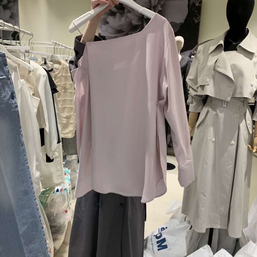 DARKBEIGE韓國代購女士新品25春夏熱賣推薦人氣職業襯衫蕾絲衫DARK BEIGE襯衫/蕾絲衫