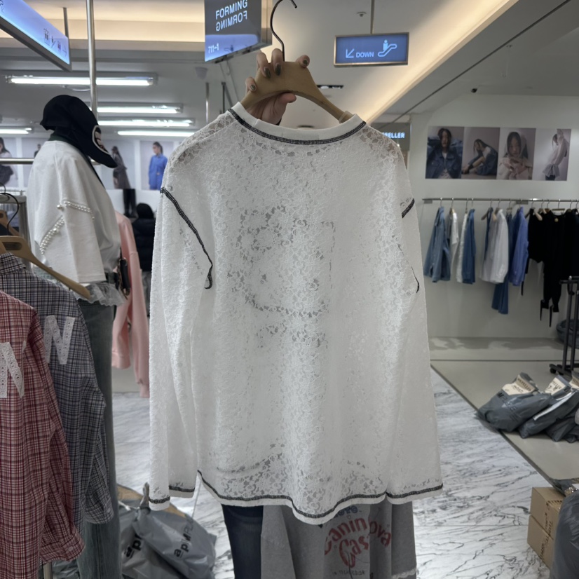 FORMING-P韓國直郵女裝新款時尚職業熱賣推薦休閑襯衫蕾絲衫FORMING襯衫/蕾絲衫