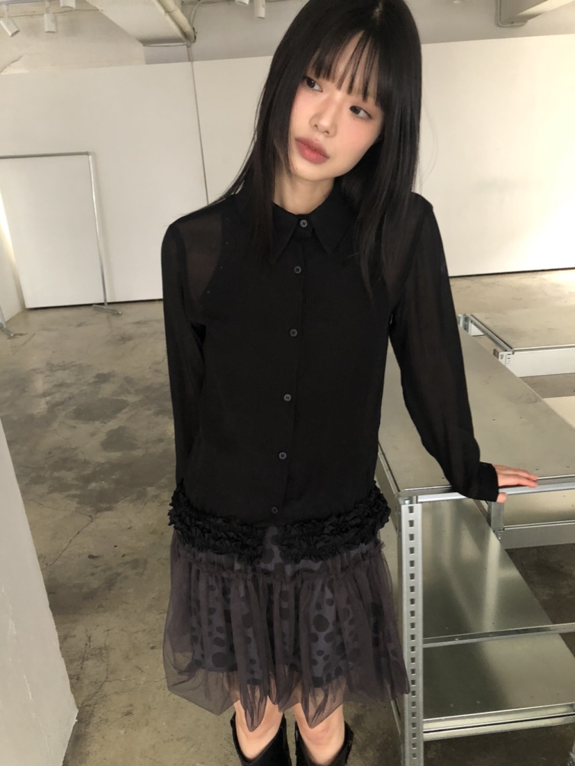 FLASH韓國直郵東大門實拍女裝新款25春夏推薦熱賣襯衫蕾絲衫FLASH襯衫/蕾絲衫