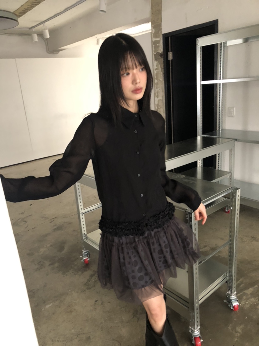 FLASH韓國直郵東大門實拍女裝新款25春夏推薦熱賣襯衫蕾絲衫FLASH襯衫/蕾絲衫