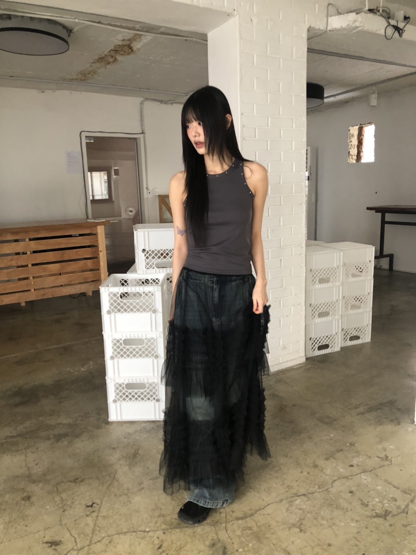 FLASH直郵韓國代購女裝新款真品熱賣職業人氣休閑25春夏長裙FLASH長裙