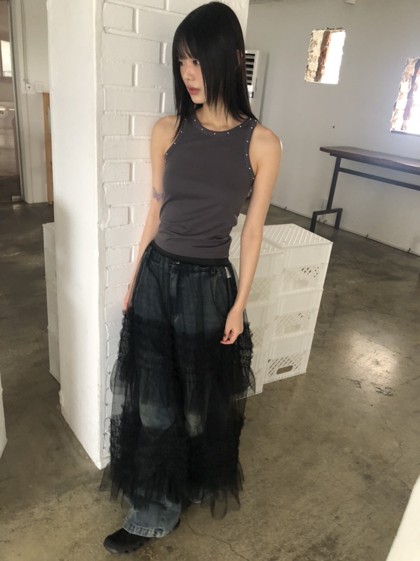 FLASH直郵韓國代購女裝新款真品熱賣職業人氣休閑25春夏長裙FLASH長裙