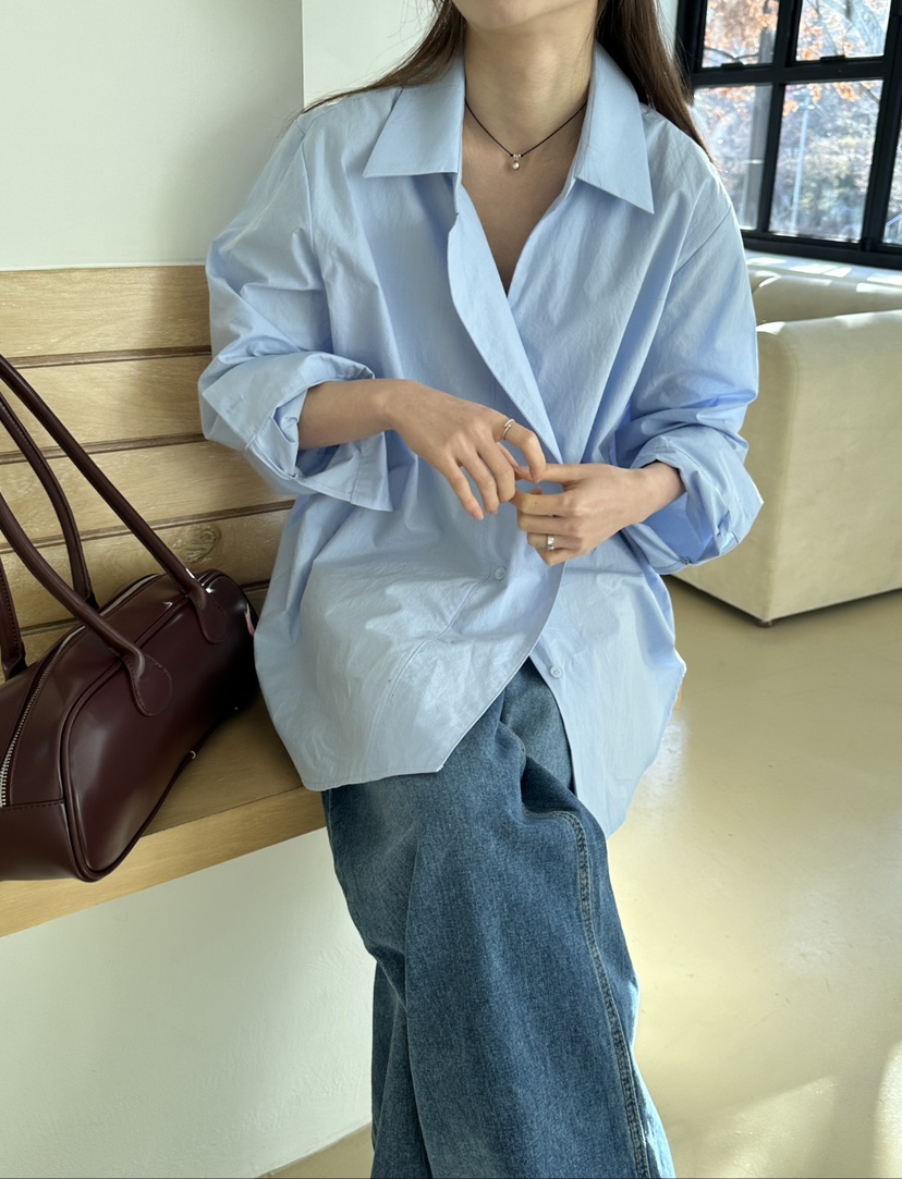 CRONG韓國直郵女裝新品職業熱賣人氣真品時尚25春夏襯衫蕾絲衫CRONG襯衫/蕾絲衫