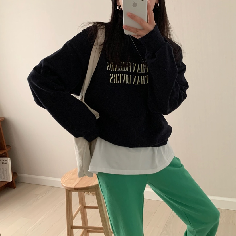 HELLO JINI韓國直郵女裝新款時尚25春夏推薦人氣真品熱賣衛衣HELLO JINI衛衣