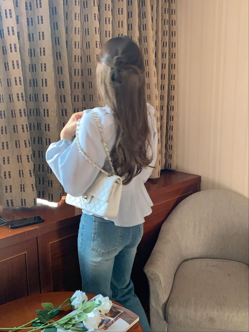 CRONG直郵韓國代購女裝新款休閑真品25春夏職業熱賣襯衫蕾絲衫CRONG襯衫/蕾絲衫