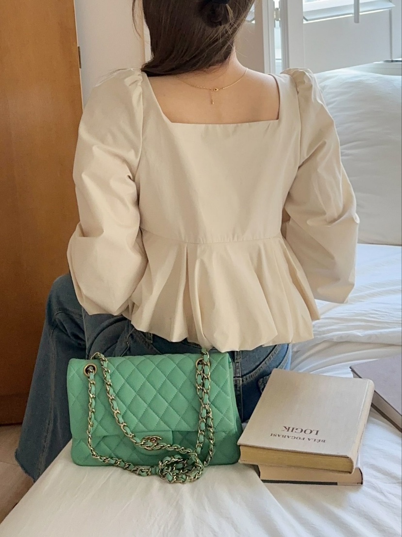 CRONG韓國直郵東大門實拍女裝新品真品推薦25春夏襯衫蕾絲衫CRONG襯衫/蕾絲衫