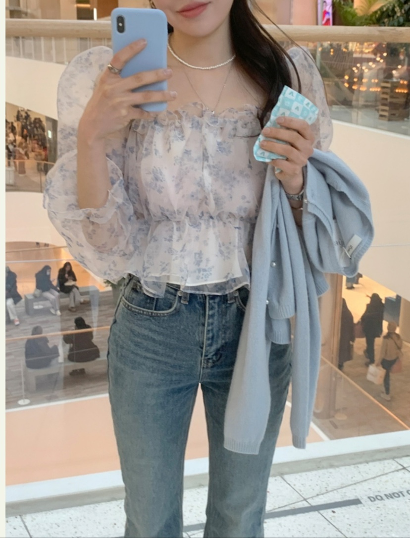 CRONG直郵韓國代購女裝新款熱賣推薦時尚人氣真品襯衫蕾絲衫CRONG襯衫/蕾絲衫