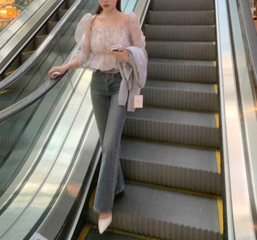 CRONG直郵韓國代購女裝新款熱賣推薦時尚人氣真品襯衫蕾絲衫CRONG襯衫/蕾絲衫