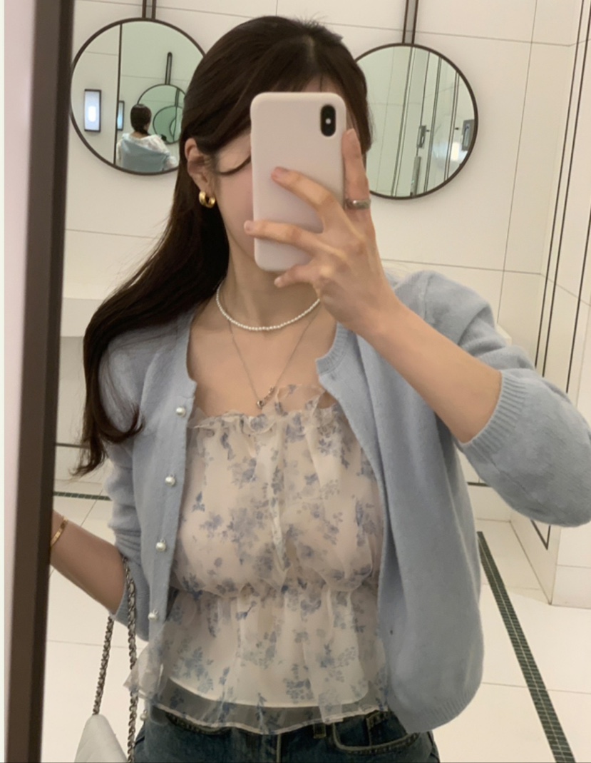 CRONG直郵韓國代購女裝新款熱賣推薦時尚人氣真品襯衫蕾絲衫CRONG襯衫/蕾絲衫