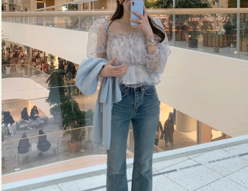 CRONG直郵韓國代購女裝新款熱賣推薦時尚人氣真品襯衫蕾絲衫CRONG襯衫/蕾絲衫